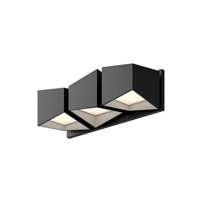 Cubix LED Vanity Black/White-Bathroom Fixtures-Kuzco Lighting-Lighting Design Store
