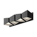 Cubix LED Vanity Black/White-Bathroom Fixtures-Kuzco Lighting-Lighting Design Store