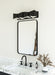 Cubix LED Vanity Black/White-Bathroom Fixtures-Kuzco Lighting-Lighting Design Store
