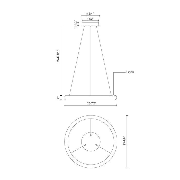 Cumulus Minor LED Pendant White-Pendants-Kuzco Lighting-Lighting Design Store