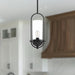 Cyrus One Light Pendant Clear Glass/Matte Black-Mini Pendants-Alora-Lighting Design Store