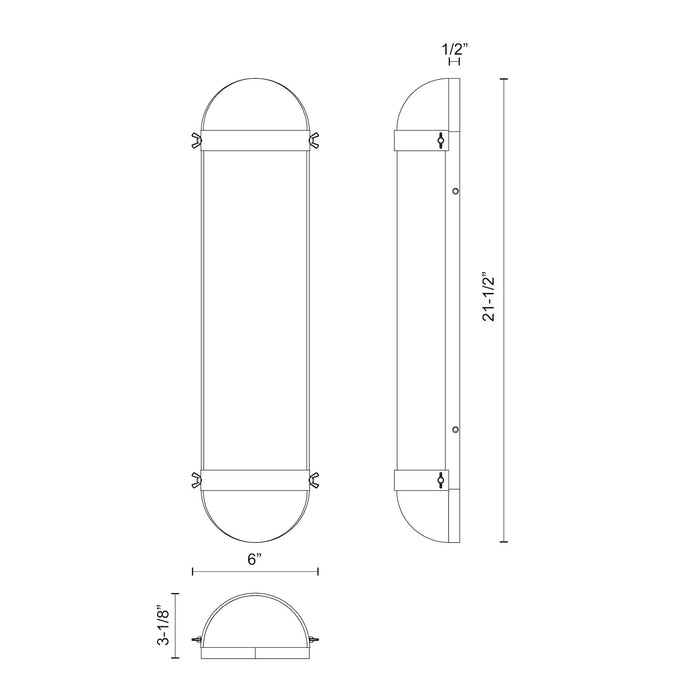 Cyrus Two Light Bathroom Fixtures Aged Gold/Clear Glass-Bathroom Fixtures-Alora-Lighting Design Store