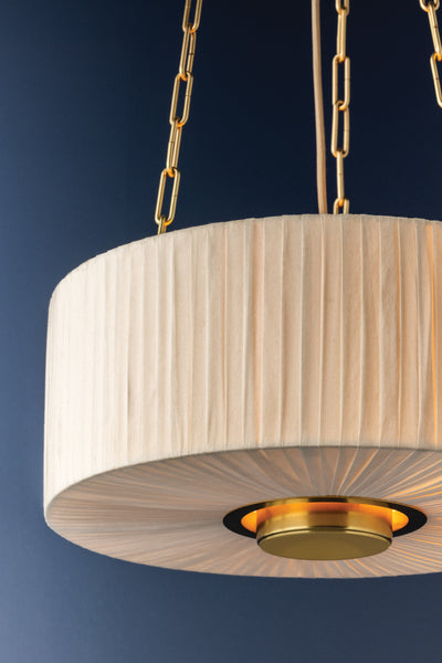 Camby Three Light Pendant Aged Brass-Pendants-Hudson Valley-Lighting Design Store