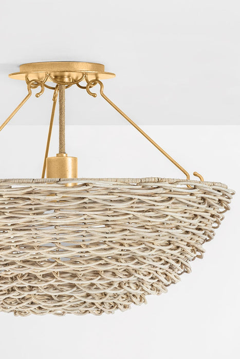 Campo One Light Semi Flush Mount-Semi-Flush Mts.-Troy Lighting-Lighting Design Store