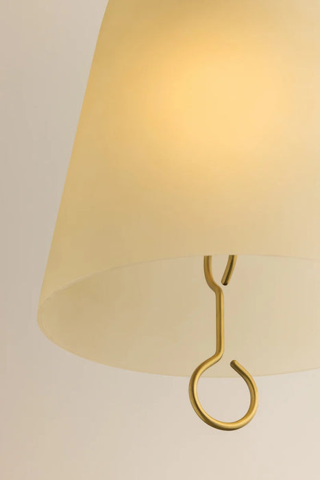 Christine One Light Pendant Aged Brass-Pendants-Mitzi-Lighting Design Store