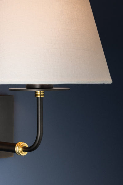 Crown Heights One Light Wall Sconce Aged Brass-Sconces-Hudson Valley-Lighting Design Store