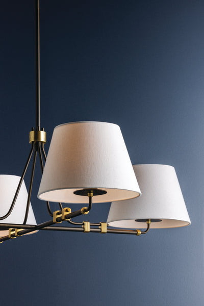 Crown Heights Four Light Chandelier Aged Brass-Large Chandeliers-Hudson Valley-Lighting Design Store