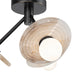 Dahlia LED Semi Flush Mount Urban Bronze/Alabaster-Semi-Flush Mts.-Alora-Lighting Design Store