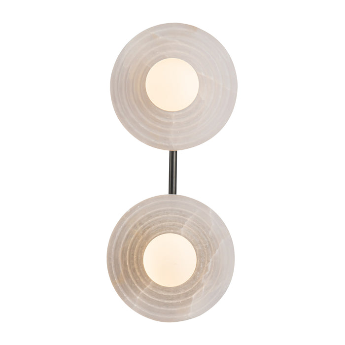 Dahlia LED Vanity Urban Bronze/Alabaster-Bathroom Fixtures-Alora-Lighting Design Store