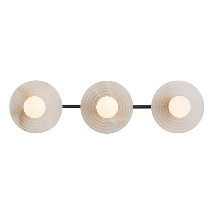 Dahlia LED Vanity Urban Bronze/Alabaster-Bathroom Fixtures-Alora-Lighting Design Store