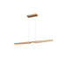 Dakota LED Linear Pendant Beech Wood-Linear/Island-Kuzco Lighting-Lighting Design Store