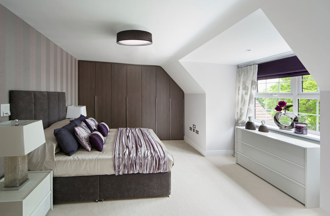 Dalton LED Flush Mount Black-Flush Mounts-Kuzco Lighting-Lighting Design Store