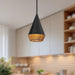 Daphne One Light Pendant Matte Black/Brown Cotton Rope-Mini Pendants-Alora-Lighting Design Store