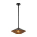 Daphne One Light Pendant Matte Black/Brown Cotton Rope-Pendants-Alora-Lighting Design Store