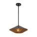 Daphne One Light Pendant Matte Black/Brown Cotton Rope-Pendants-Alora-Lighting Design Store