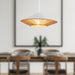 Daphne One Light Pendant White/Brown Cotton Rope-Pendants-Alora-Lighting Design Store