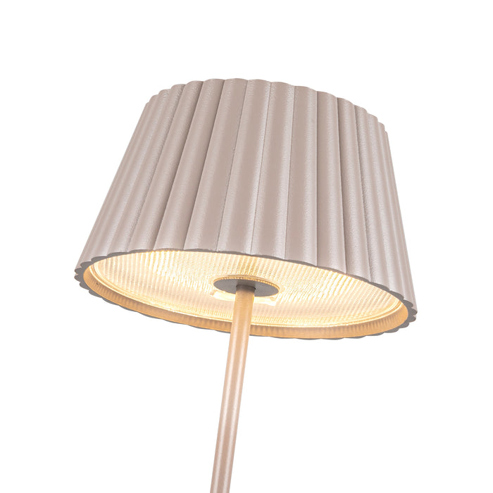 Dario LED Table Lamp Moonstone Gray-Lamps-Kuzco Lighting-Lighting Design Store