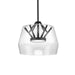 Deco LED Pendant Clear/Black-Pendants-Kuzco Lighting-Lighting Design Store