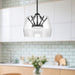 Deco LED Pendant Clear/Black-Pendants-Kuzco Lighting-Lighting Design Store