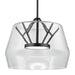Deco LED Pendant Clear/Black-Pendants-Kuzco Lighting-Lighting Design Store