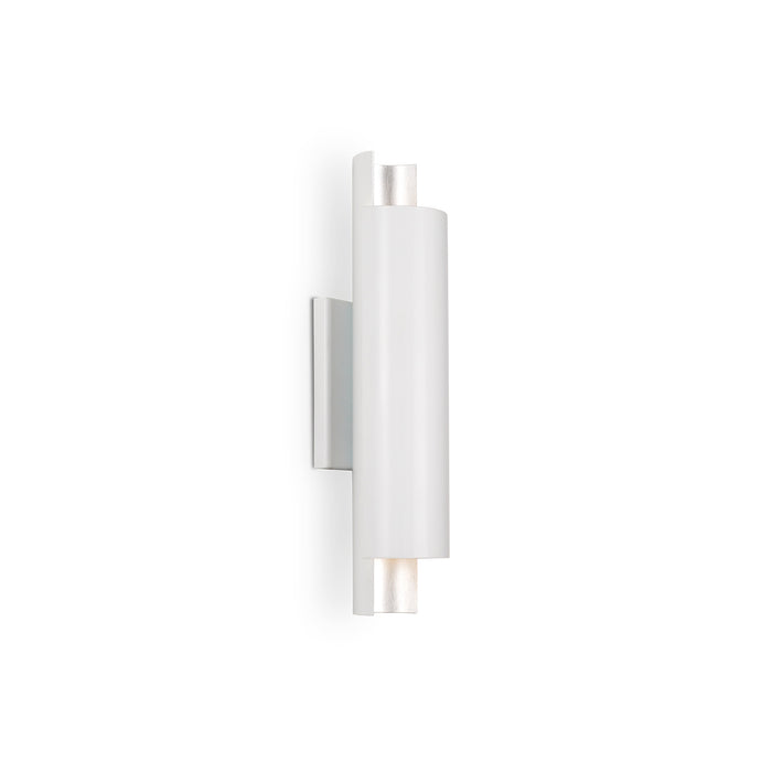 Dela LED Wall Sconce White/Silver-Sconces-Kuzco Lighting-Lighting Design Store
