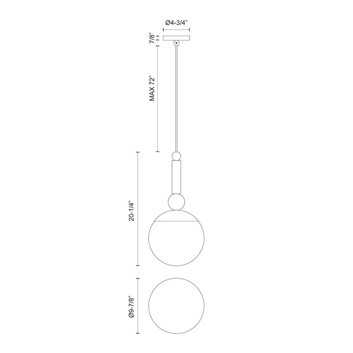 Delilah One Light Pendant Brushed Gold/Clear Glass-Mini Pendants-Alora-Lighting Design Store