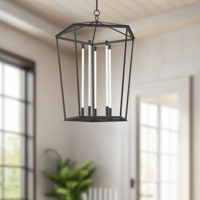 Delphine LED Pendant Urban Bronze-Foyer/Hall Lanterns-Alora-Lighting Design Store
