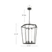 Delphine LED Pendant Urban Bronze-Foyer/Hall Lanterns-Alora-Lighting Design Store