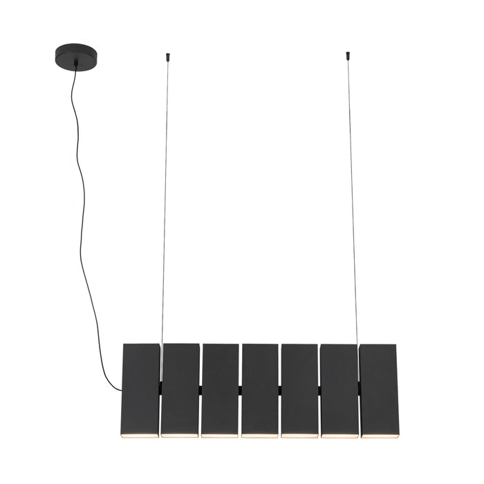 Domino LED Linear Pendant Black-Linear/Island-Kuzco Lighting-Lighting Design Store