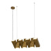 Domino LED Linear Pendant Vintage Brass-Linear/Island-Kuzco Lighting-Lighting Design Store