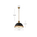 Doral Two Light Pendant Matte White/Vintage Brass-Pendants-Alora-Lighting Design Store