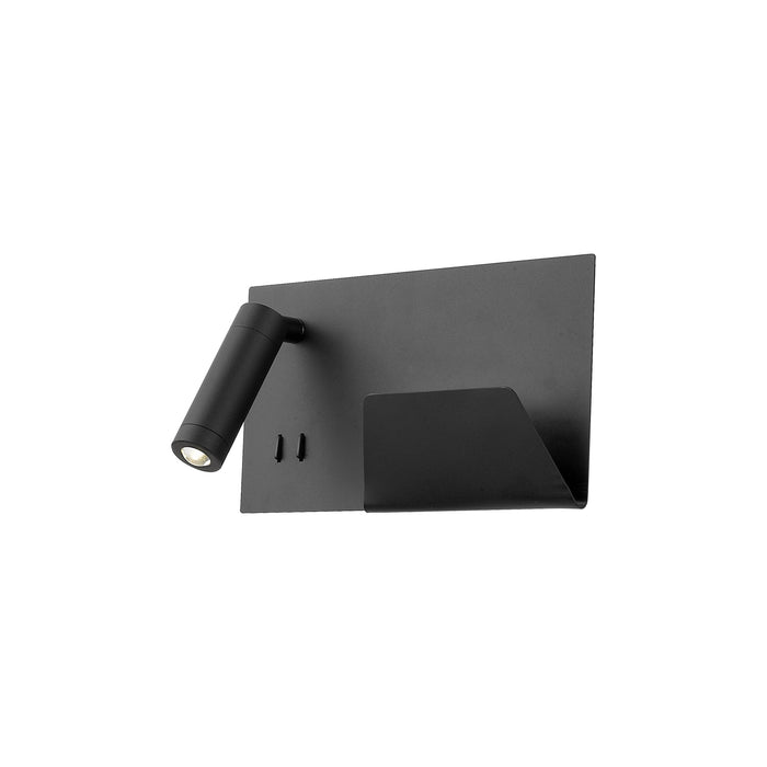 Dorchester LED Wall Sconce Black-Sconces-Kuzco Lighting-Lighting Design Store