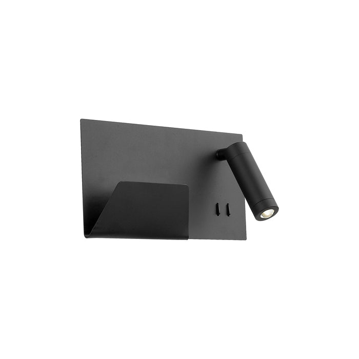Dorchester LED Wall Sconce Black-Sconces-Kuzco Lighting-Lighting Design Store