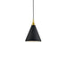 Dorothy One Light Pendant Black With Gold Detail-Mini Pendants-Kuzco Lighting-Lighting Design Store
