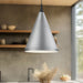 Dorothy One Light Pendant Brushed Nickel With Black Detail-Pendants-Kuzco Lighting-Lighting Design Store