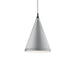 Dorothy One Light Pendant Brushed Nickel With Black Detail-Pendants-Kuzco Lighting-Lighting Design Store