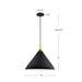 Dorothy One Light Pendant Brushed Nickel With Black Detail-Pendants-Kuzco Lighting-Lighting Design Store