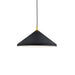 Dorothy One Light Pendant Black With Gold Detail-Pendants-Kuzco Lighting-Lighting Design Store