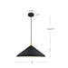 Dorothy One Light Pendant Brushed Nickel With Black Detail-Pendants-Kuzco Lighting-Lighting Design Store