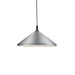 Dorothy One Light Pendant Brushed Nickel With Black Detail-Pendants-Kuzco Lighting-Lighting Design Store