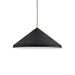 Dorothy One Light Pendant Black With Gold Detail-Pendants-Kuzco Lighting-Lighting Design Store