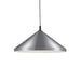 Dorothy One Light Pendant Brushed Nickel With Black Detail-Pendants-Kuzco Lighting-Lighting Design Store