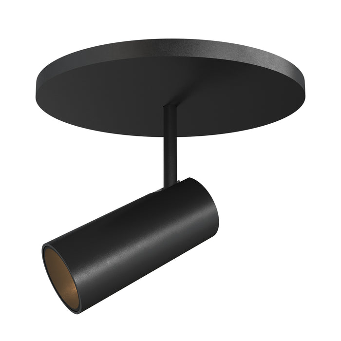 Downey LED Semi-Flush Mount Black-Flush Mounts-Kuzco Lighting-Lighting Design Store