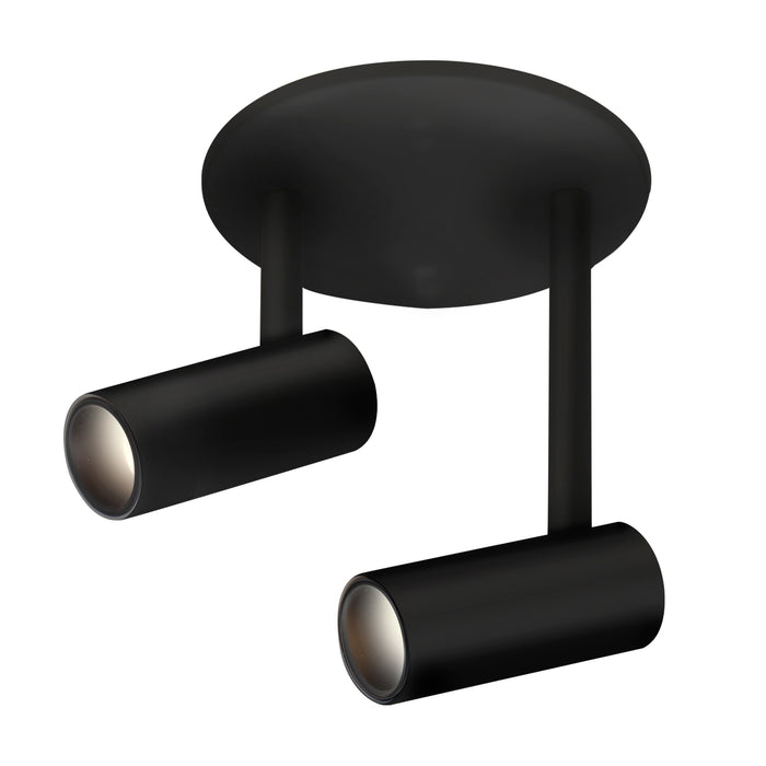 Downey LED Semi-Flush Mount Black-Semi-Flush Mts.-Kuzco Lighting-Lighting Design Store