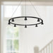 Dune LED Chandelier Black-Mid. Chandeliers-Kuzco Lighting-Lighting Design Store