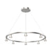Dune LED Chandelier Brushed Nickel-Mid. Chandeliers-Kuzco Lighting-Lighting Design Store