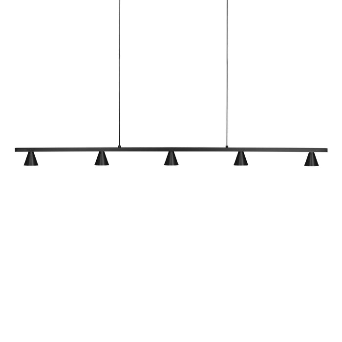 Dune LED Linear Pendant Black-Linear/Island-Kuzco Lighting-Lighting Design Store