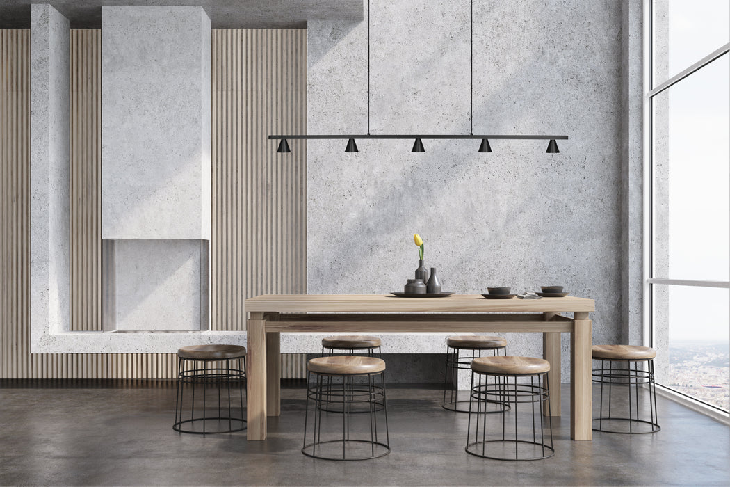 Dune LED Linear Pendant Black-Linear/Island-Kuzco Lighting-Lighting Design Store