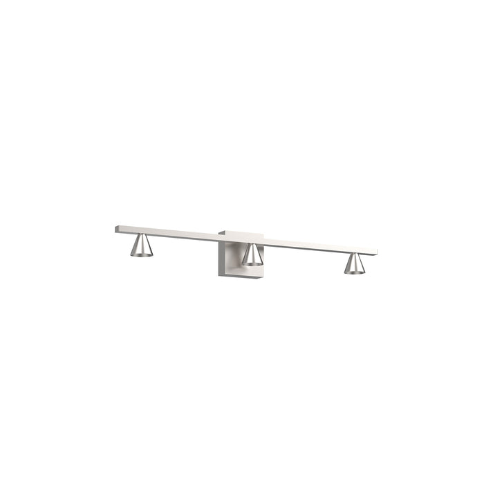 Dune LED Vanity Light Brushed Nickel-Bathroom Fixtures-Kuzco Lighting-Lighting Design Store