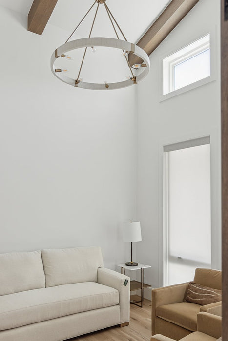 Delaney Eight Light Chandelier Matte Brass-Mid. Chandeliers-Capital Lighting-Lighting Design Store